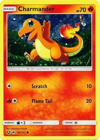 Burning Shadows Charmander #18/147 Alternate Art Holo